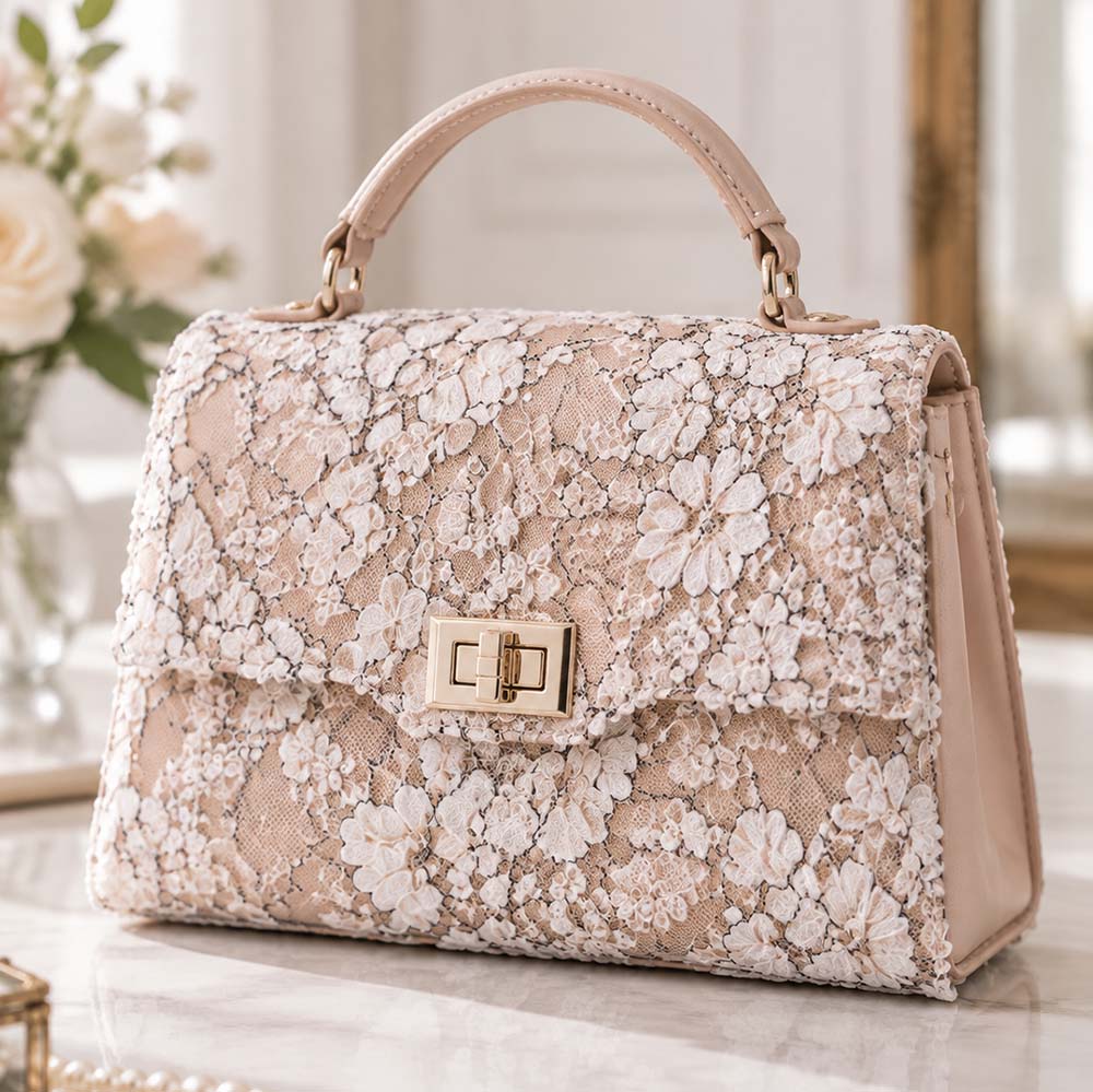 Acessórios de Moda em renda floral bordada