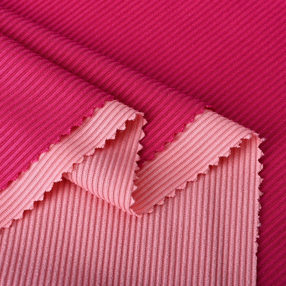 Tecido Canelado 2x2 Rib Poliéster Spandex