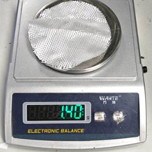 Controle de gramatura tecido poliéster 140g