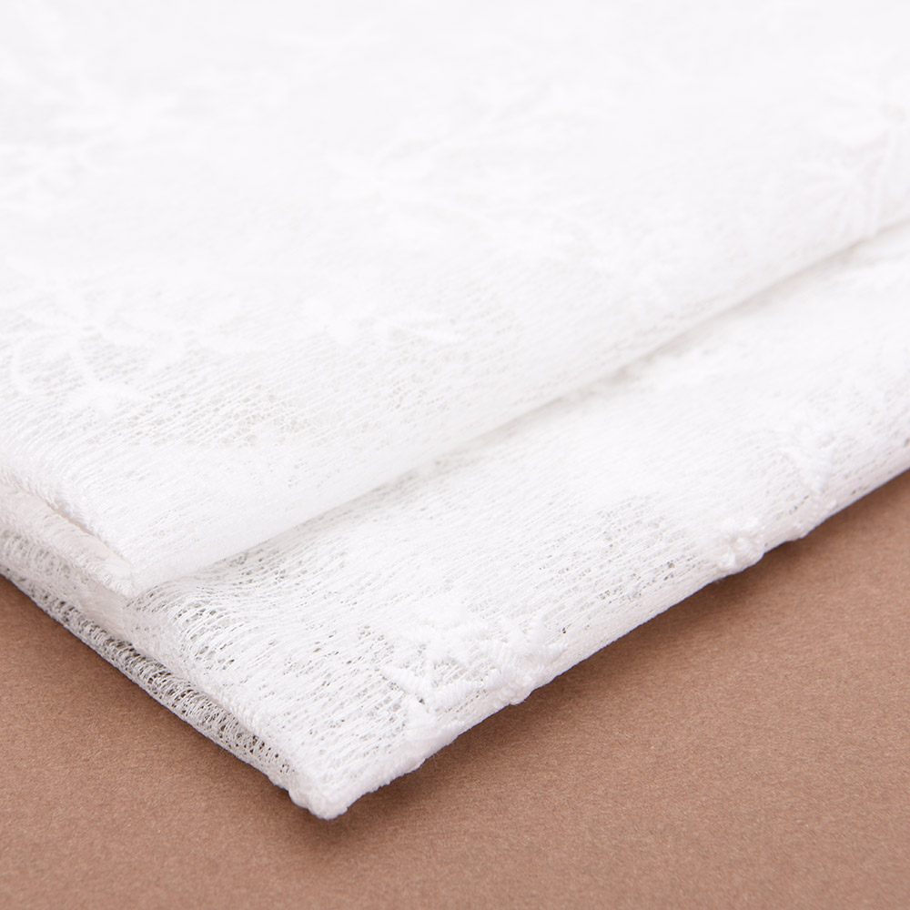 Caimento macio da renda de chiffon