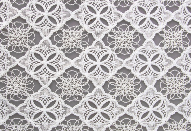 Tecido de renda com bordado de cordão SS00882, largura 120cm