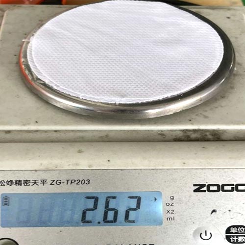 Controle de gramatura tecido Mesh Birdseye 135g