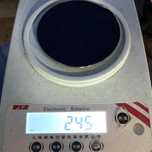 Controle de gramatura tecido sarja algodão 250g