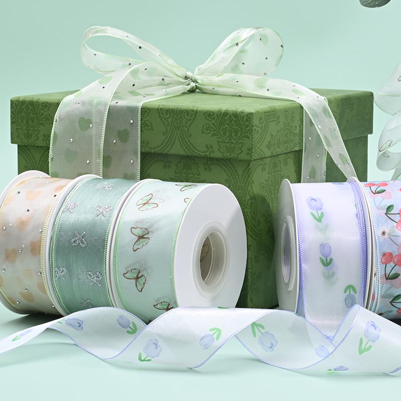 Fita de Organza para Laços de Cabelo