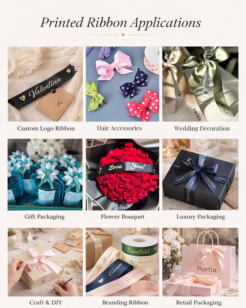 printed ribbon application