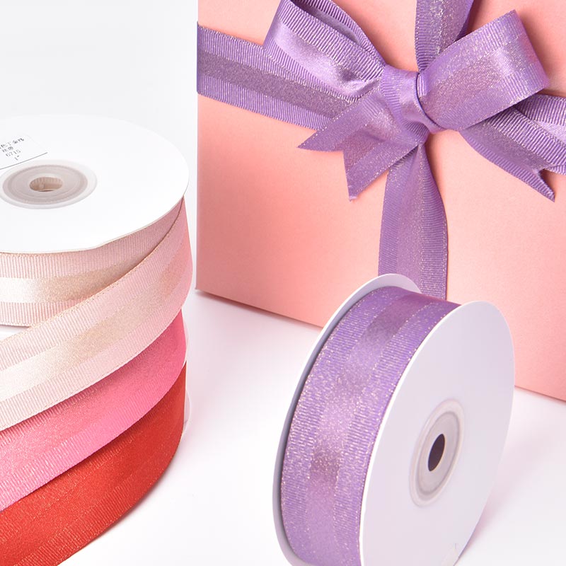 Ribbon Edge Gold Weft Satin Ribbon Wholesale