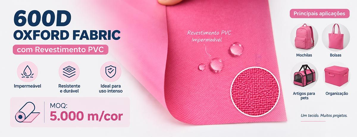 Tecido Oxford 250D×500D com Revestimento PVC
