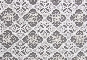 Tecido de renda com bordado de cordão SS00882, largura 120cm